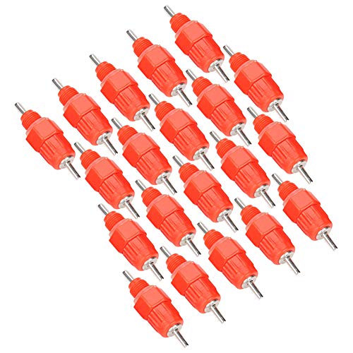 HEEPDD 20Pcs Automatic Water Nipple Drinker Waterer Poultry Chicke...