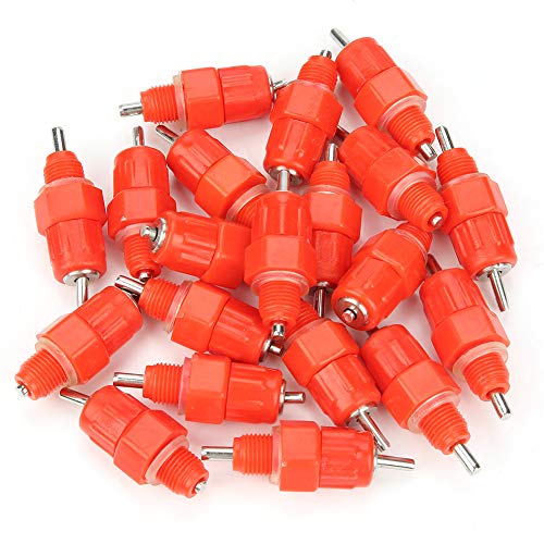 HEEPDD 20Pcs Automatic Water Nipple Drinker Waterer Poultry Chicke...