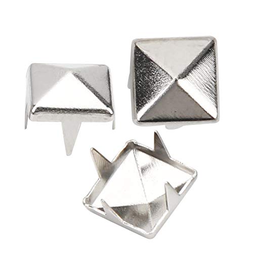 HEEPDD 400pcs Square Spike Studs, 4MM-7MM DIY Leathercraft Spike R...