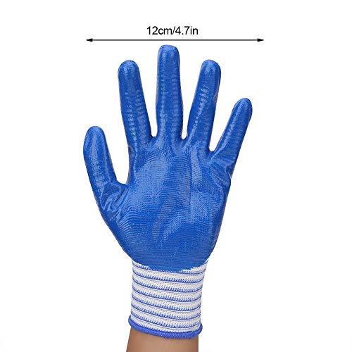 HEEPDD 5 Pcs Bite-Proof Animal Handling Gloves Short Rubber Zebra ...