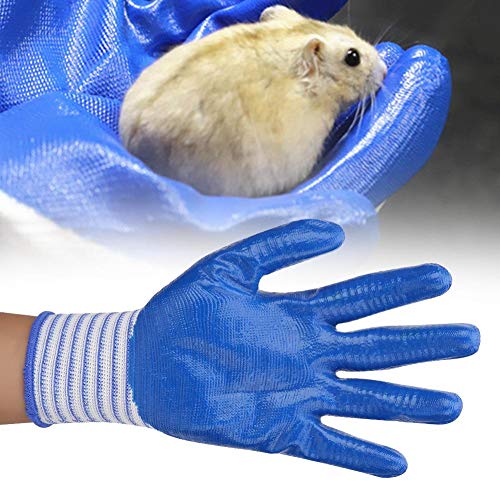 HEEPDD 5 Pcs Bite-Proof Animal Handling Gloves Short Rubber Zebra ...