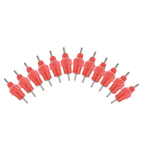 HEEPDD 50Pcs Automatic Water Nipple Drinker Waterer Feeder Poultry...