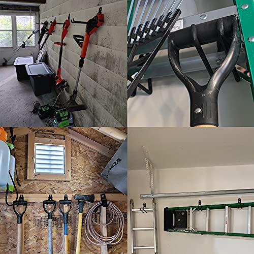 Heevir Garage Hooks Heavy Duty - 11 Inch Large Wall Mount Storage ...