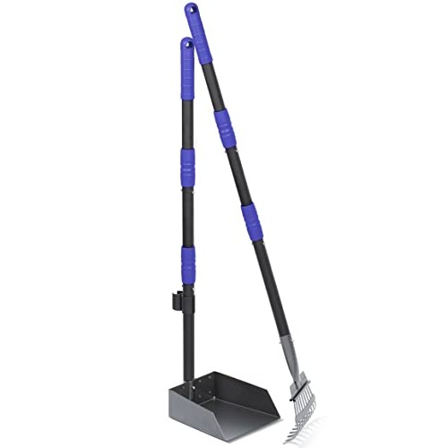Heeyoo Dog Pooper Scooper, Dog Poop Tray and Rake Set, Pet Waste R...