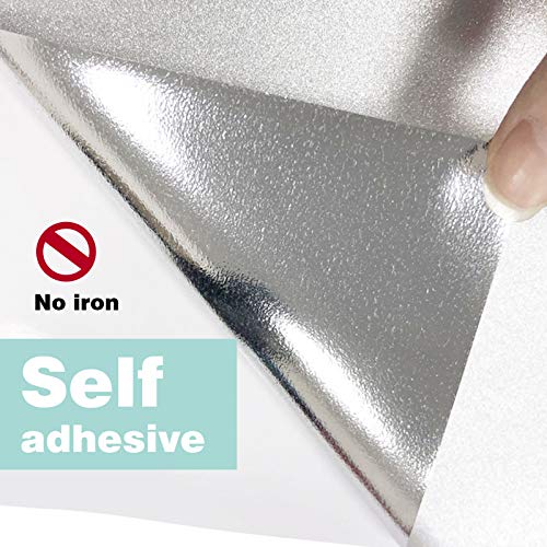 Heflashor Glitter Adhesive Craft Vinyl, Permanent Vinyl Sheets 12...