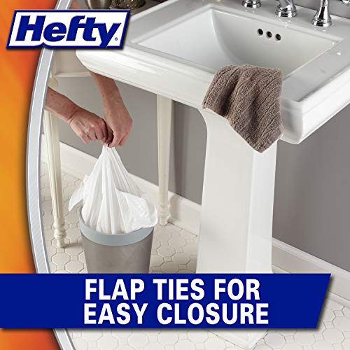 Hefty Flap Tie Small Trash Bags - Clean Burst, 4 Gallon, 312 Total...