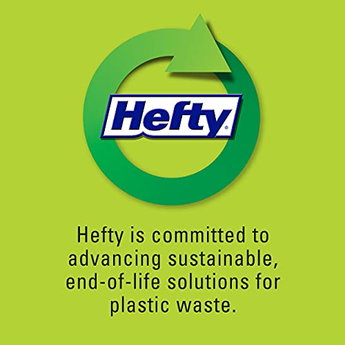 Hefty Ultra Strong Tall Kitchen Trash Bags, Blackout, Clean Burst,...