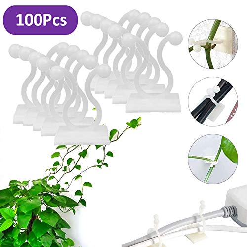 Plant Climbing Wall Fixture Clips - Plant Support Clips Garden Veg...