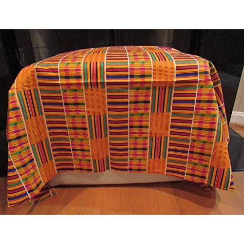 African Kente Print #3- Serengeti Fabric 1 Yard Kente African Pr...