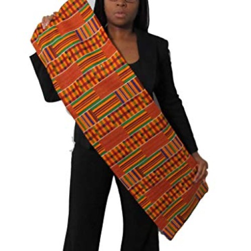 African Kente Print #3- Serengeti Fabric 1 Yard Kente African Pr...