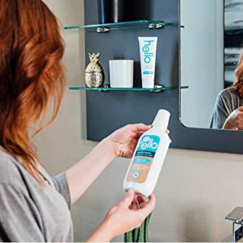 Hello Peace Out Plaque, Antigingivitis Alcohol Free Mouthwash, Nat...