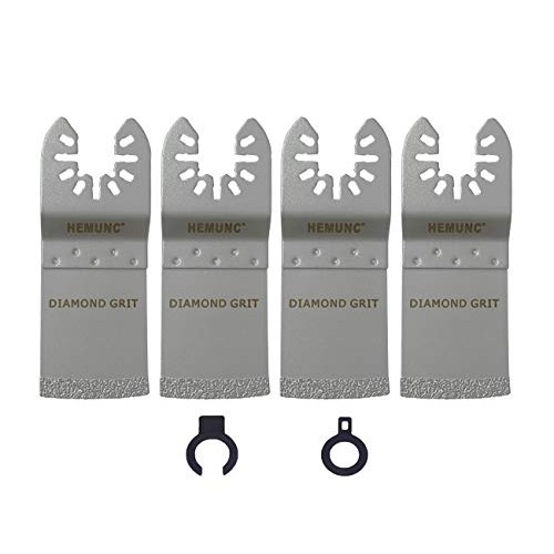 Oscillating Tool Blades, HEMUNC 4PCS Oscillating Multi Tool Diamon...