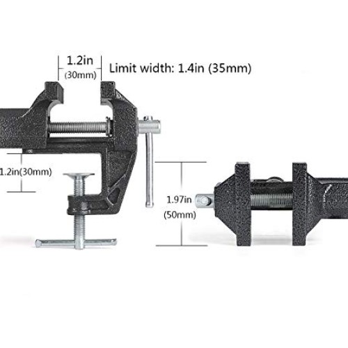 HENGDA Mini Table Clamp Small Bench Vice New upgraded cast iron ma...