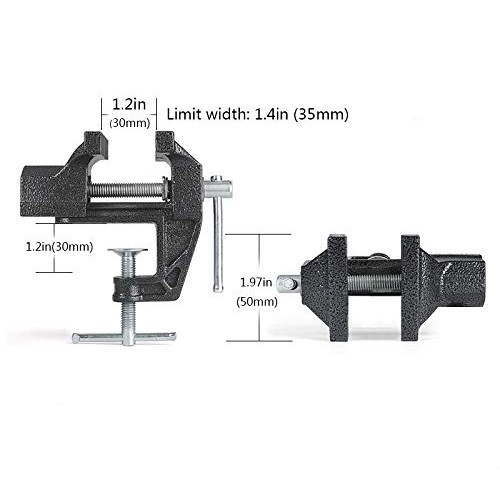 HENGDA Mini Table Clamp Small Bench Vice New upgraded cast iron ma...