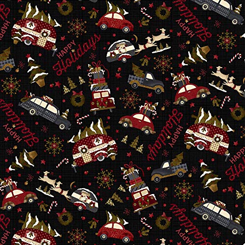 Buttermilk Winter Black Novelty Toss by Stacy West Buttermilk Basi...