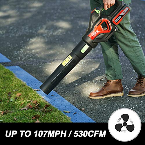 HENX 40V MAX Cordless Hedge Trimmer + Leaf Blower Combo Kit, 2.5AH...