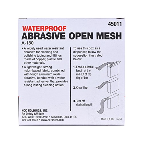 5 yd plumbers open mesh abrasive cloth