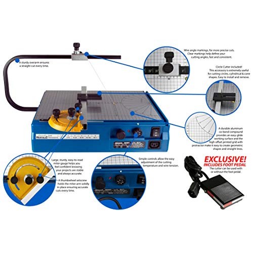 Hercules Hot Wire Foam Cutter Table with Foot Operated Control Ped...