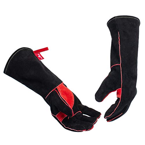 HereToGear Fireproof and Heat Resistant Welding Gloves - 14IN - So...