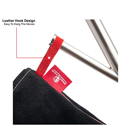 HereToGear Fireproof and Heat Resistant Welding Gloves - 14IN - So...