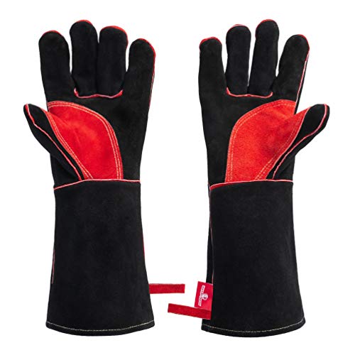 HereToGear Fireproof and Heat Resistant Welding Gloves - 14IN - So...
