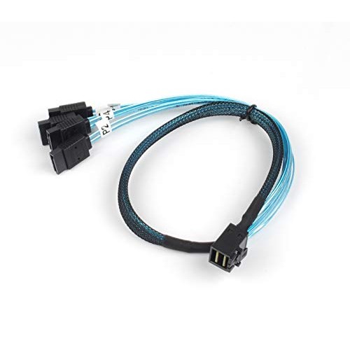 Internal Mini SAS to SATA Cable, SFF-8643 to SATA Forward Breakout...