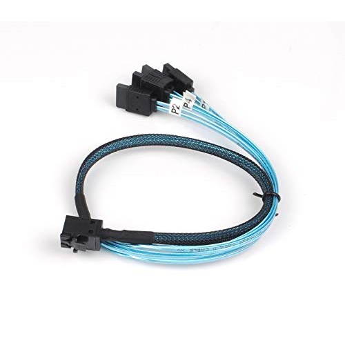 Internal Mini SAS to SATA Cable, SFF-8643 to SATA Forward Breakout...