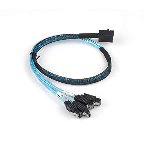 Internal Mini SAS to SATA Cable, SFF-8643 to SATA Forward Breakout...