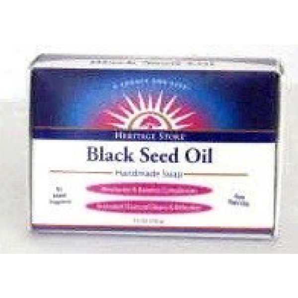 Black Seed Soap Fragrance Free Heritage Store 3.5 oz Bar