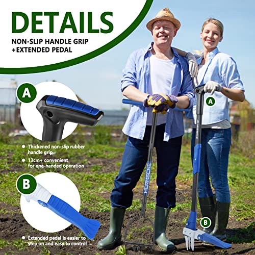 Hermsche Weed Puller Tool Stand Up Heavy Duty with Long Handle Gar...