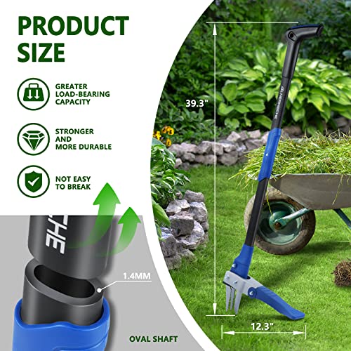 Hermsche Weed Puller Tool Stand Up Heavy Duty with Long Handle Gar...
