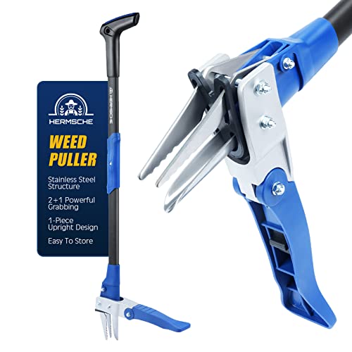 Hermsche Weed Puller Tool Stand Up Heavy Duty with Long Handle Gar...
