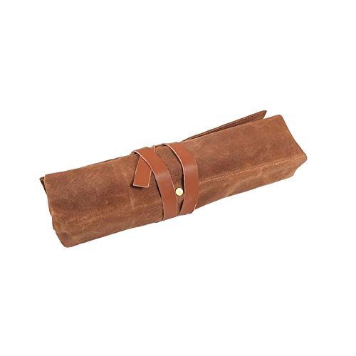Waxed Canvas Tool Roll Up Bag,Chisel Carrying Case,Wrench Holder P...