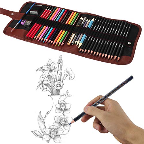 Sketching Pencil Set Drawing Pen Charcoal Sketch Kit Cover Graphit...