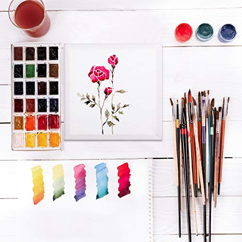 12 Pieces Assorted Size Mini Art Canvas Stretched for Craft Painti...