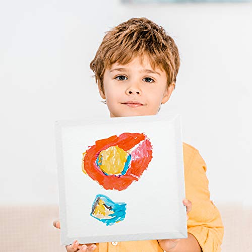 12 Pieces Assorted Size Mini Art Canvas Stretched for Craft Painti...
