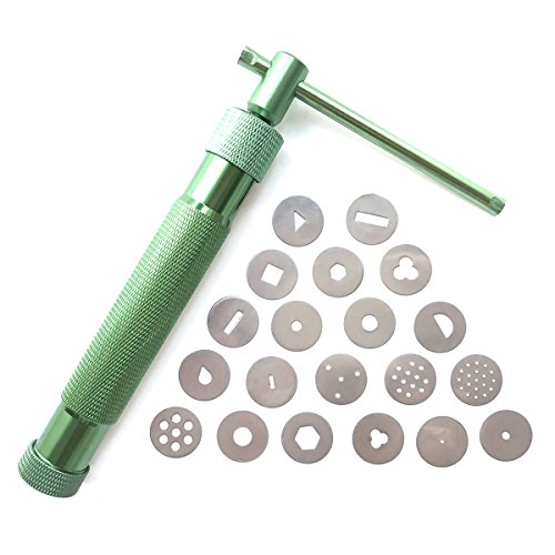 HEVERP Stainless Steel Clay Extruder Sugar Paste Extruder Cake Fon...