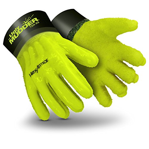 HexArmor Ugly Mudder 7310 PVC Coated Chemical Resistant Work Glove...