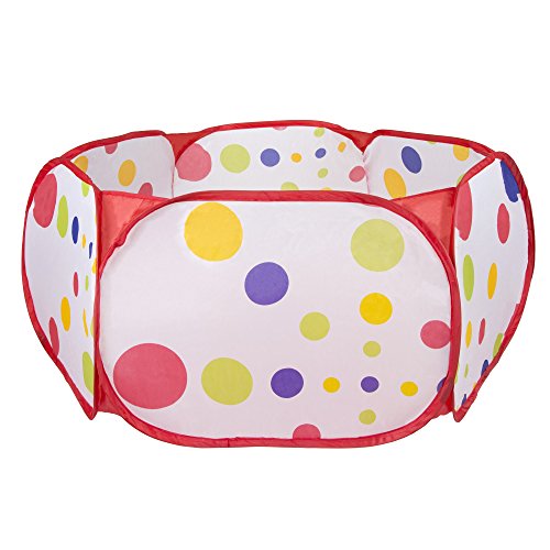 Hey! Play! Kids Pop-up Six-Sided Ball Pit Tent with 200 Colorful a...