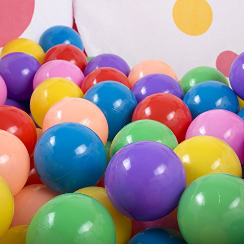 Hey! Play! Kids Pop-up Six-Sided Ball Pit Tent with 200 Colorful a...