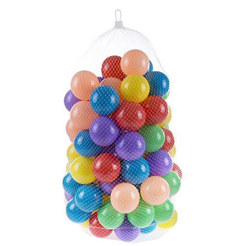 Hey! Play! Kids Pop-up Six-Sided Ball Pit Tent with 200 Colorful a...
