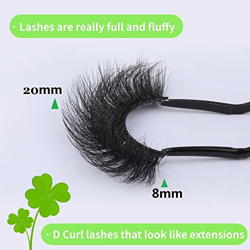 Fluffy Lashes Mink Dramatic Eyelashes D Curl Long Lashes that Look...