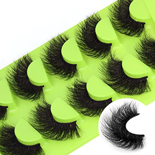 Fluffy Lashes Mink Dramatic Eyelashes D Curl Long Lashes that Look...