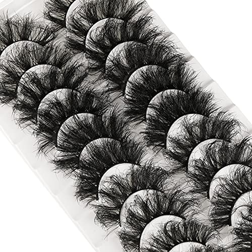 Mink Lashes Dramatic Eyelashes 10 Pairs 5 Styles Fluffy Thick Long...