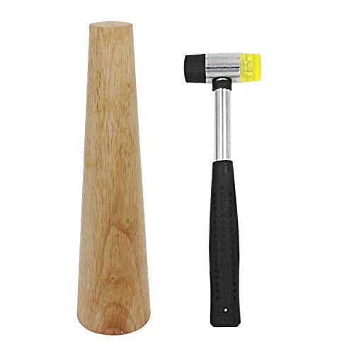 HEYMOUS Wood Bracelet Mandrel Round Plastic Wrist Sizer with Jewel...