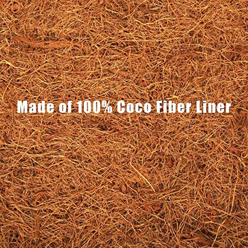 HFHOME 2Pcs 24 Trough Coco Fiber Replacement Liner, 24 inch Windo...