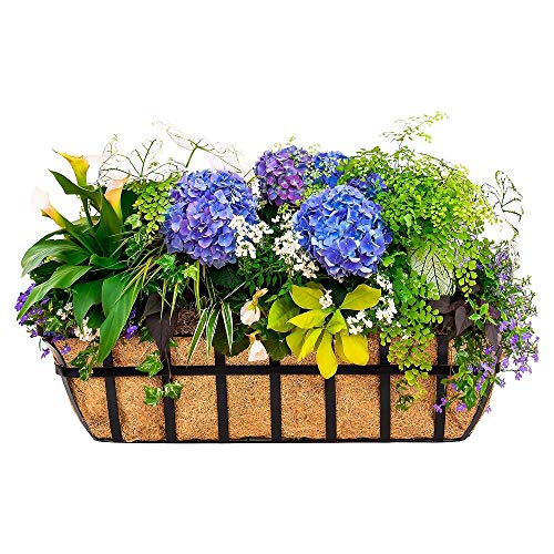 HFHOME 2Pcs 24 Trough Coco Fiber Replacement Liner, 24 inch Windo...