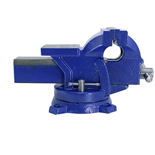 HFS R 5 eavyduty Bench Vise Anvil Forged.360 Swivel Locking Bas...