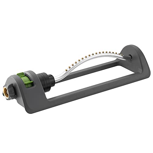Lawn Sprinkler, HH Together Oscillating Sprinkler with 18 Hole Bra...