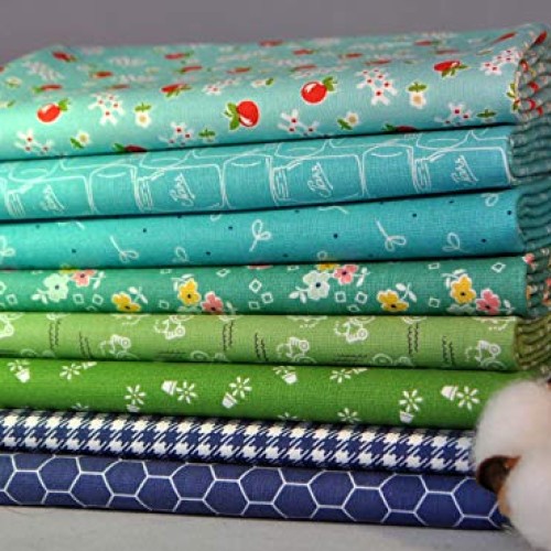 Farm Girl Vintage 8 Cool Colors Fat Quarters Bundle by Lori Holt o...